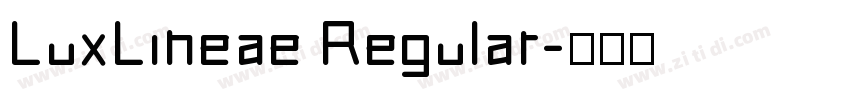 LuxLineae Regular字体转换
